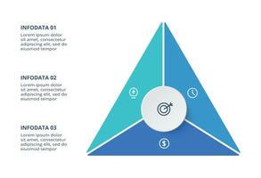 Creative concept for infographic with 3 steps, options, parts or processes. Business data visualization. vector