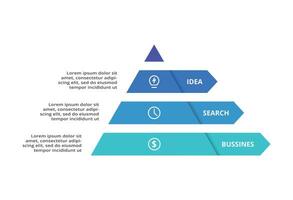 Creative concept for infographic with 3 steps, options, parts or processes. Business data visualization. vector