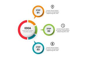 Creative concept for infographic with 3 steps, options, parts or processes. vector