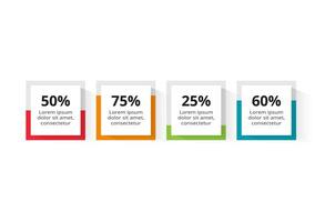 Creative concept for infographic with 4 steps, options, parts or processes. vector