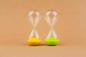 Hourglass, photo in studio Time and working with time are limited by time and lifestyle.
