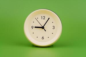 Photo alarm clock in studio Time and working with time are limited by time and lifestyle.