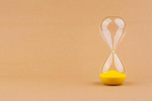 Hourglass, photo in studio Time and working with time are limited by time and lifestyle.