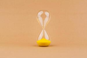 Hourglass, photo in studio Time and working with time are limited by time and lifestyle.