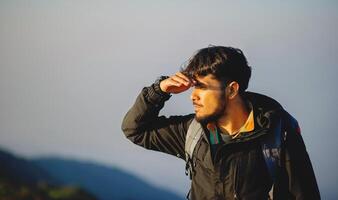 Fatigue from traveling and the problems that came with it, the emotional state of the young man. photo