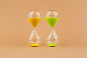 Hourglass, photo in studio Time and working with time are limited by time and lifestyle.