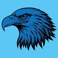 american egale head illustration vector