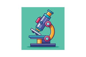 lab microscope icon vector