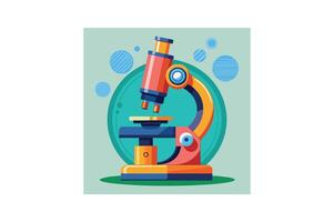 lab microscope icon vector