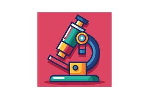 lab microscope icon vector