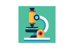 lab microscope icon vector