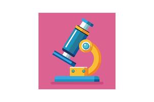 lab microscope icon vector