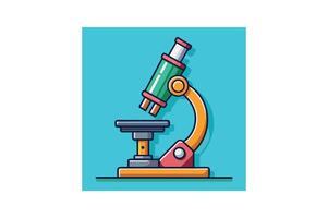 lab microscope icon vector