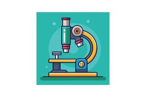 lab microscope icon vector