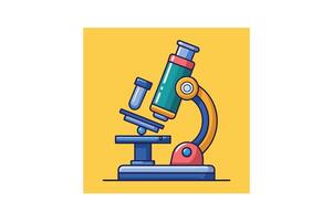 lab microscope icon vector