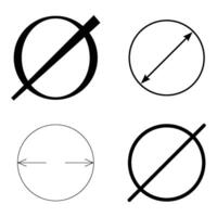 omega symbol icon vector