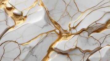 Golden luxurious marble textured background. Abstract design, copy space photo