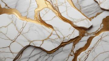 Golden luxurious marble textured background. Abstract design, copy space photo
