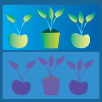 Leaf with tub vector