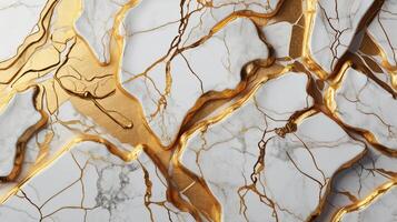 Golden luxurious marble textured background. Abstract design, copy space photo