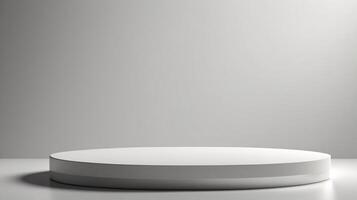 Minimal art background with copy space for cosmetics product presentation, 3D podium, copy space photo