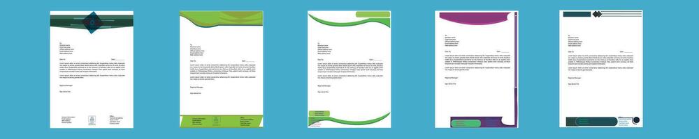 Letterhead graphics design vector