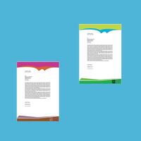 Letterhead graphics design vector