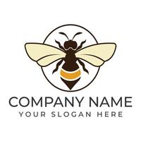 bee icon on the white background vector