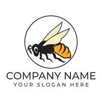 bee icon on the white background vector