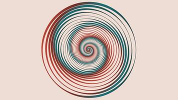 Abstract spiral dotted gradient color combination background. vector