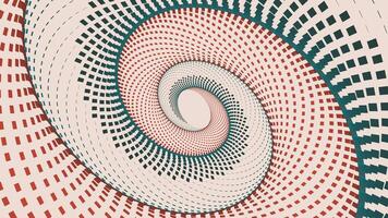Abstract spiral dotted gradient color combination background. vector