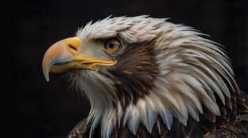 Close up bald eagle photo