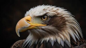 Close up bald eagle photo
