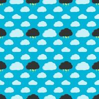 pattern design, cloud seamless pattern vector