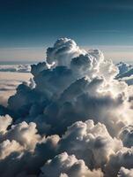 a view of the clouds from an airplane photo