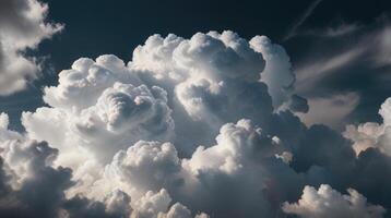 a view of the clouds from an airplane photo