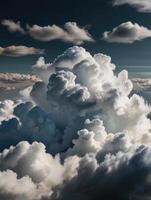 a view of the clouds from an airplane photo
