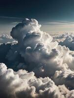 a view of the clouds from an airplane photo