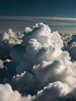 a view of the clouds from an airplane photo