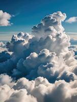 a view of the clouds from an airplane photo