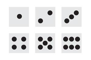Web button white casino dice icon. White background vector