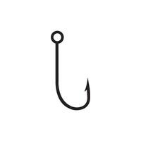 Fishing hook. Simple icon. vector
