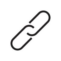 Chain, link icon. Link icon. Hyperlink chain symbol. Chain symbol. External Link icon isolated. Link Icon Flat Design vector