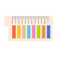 adhesive tapes, bookmarks. Fashionable rectangular shape decorative ribbon.Handmade stationery for books and reading. back to school vector