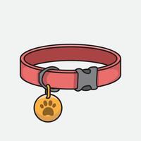 Pet Collar cat and dog Illustration for digital and print design vector