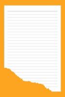 Torn paper with space for your own text vector