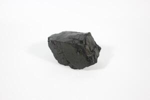 coal on a white background. Isolated on white. Coal can be a fuel that is cheaper than others photo