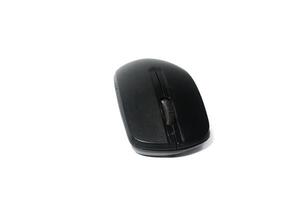 Computer mouse isolated on white background. Black computer mouse photo