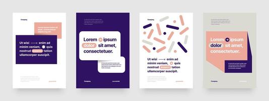 Simple layout template for events, companies or any business related. With a frame for your message. Design for flyer, poster, cover, brochure, banner or any layout. vector