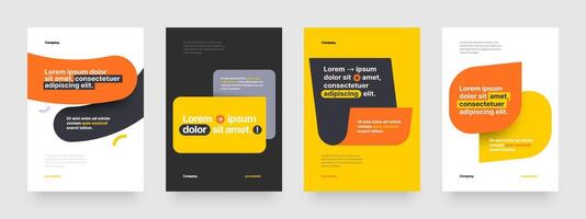 Simple layout template for events, companies or any business related. With a frame for your message. Design for flyer, poster, cover, brochure, banner or any layout. vector